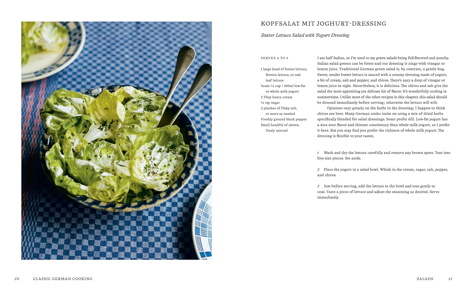 Kopfsalat Mit Joghurt Dressing