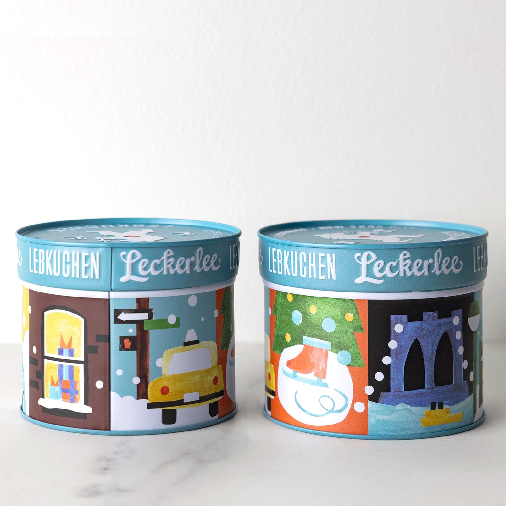 City Scenes Tin | Christmas Cookie Tin