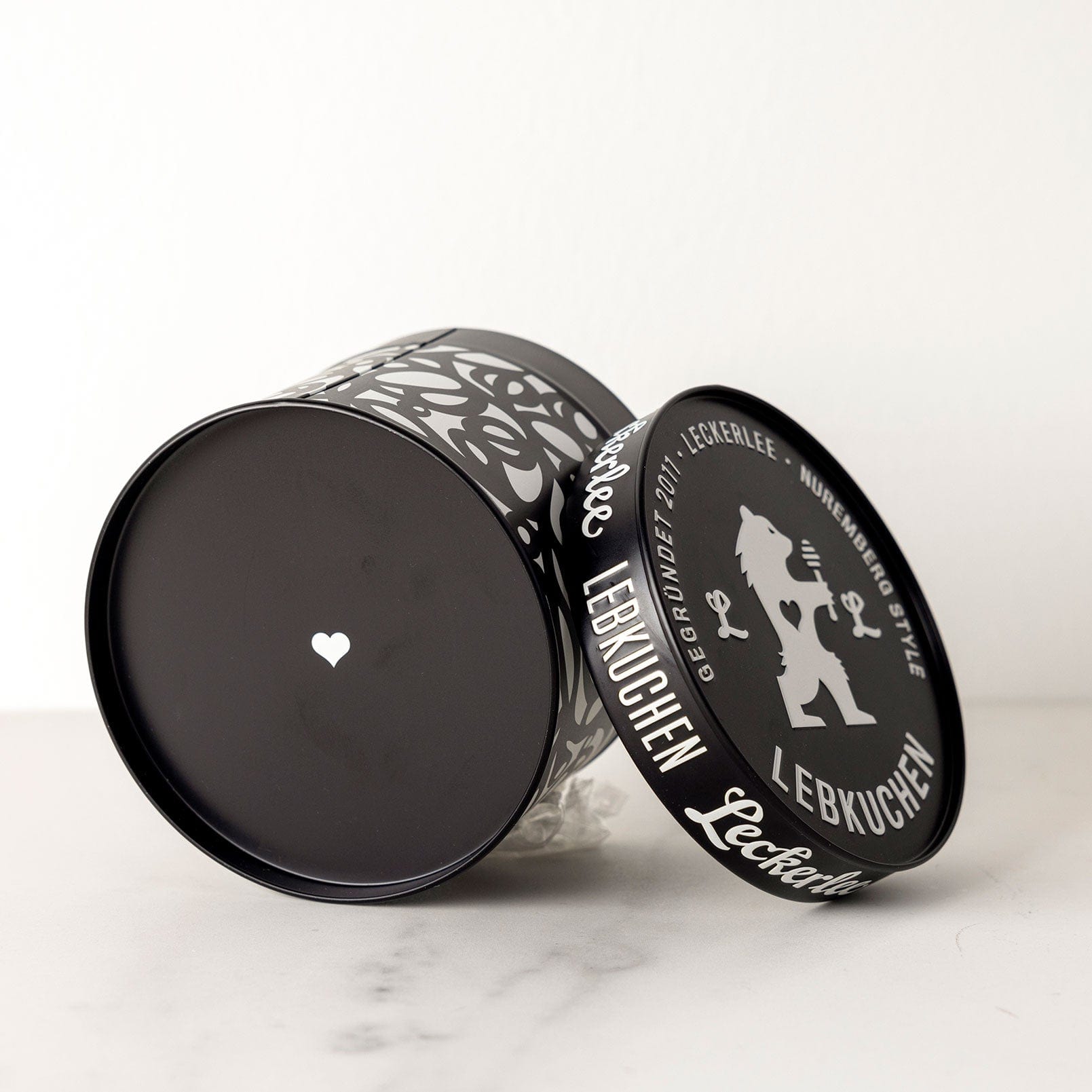 Abstract Peony lebkuchen Tin